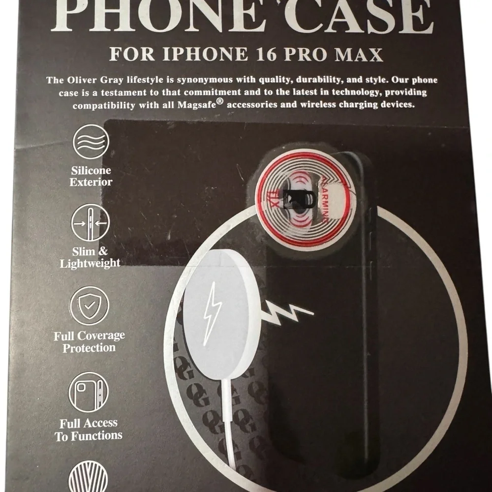 Brand New / Oliver Gray Magsafe Compatible Phone Case For iPhone 16 Pro Max